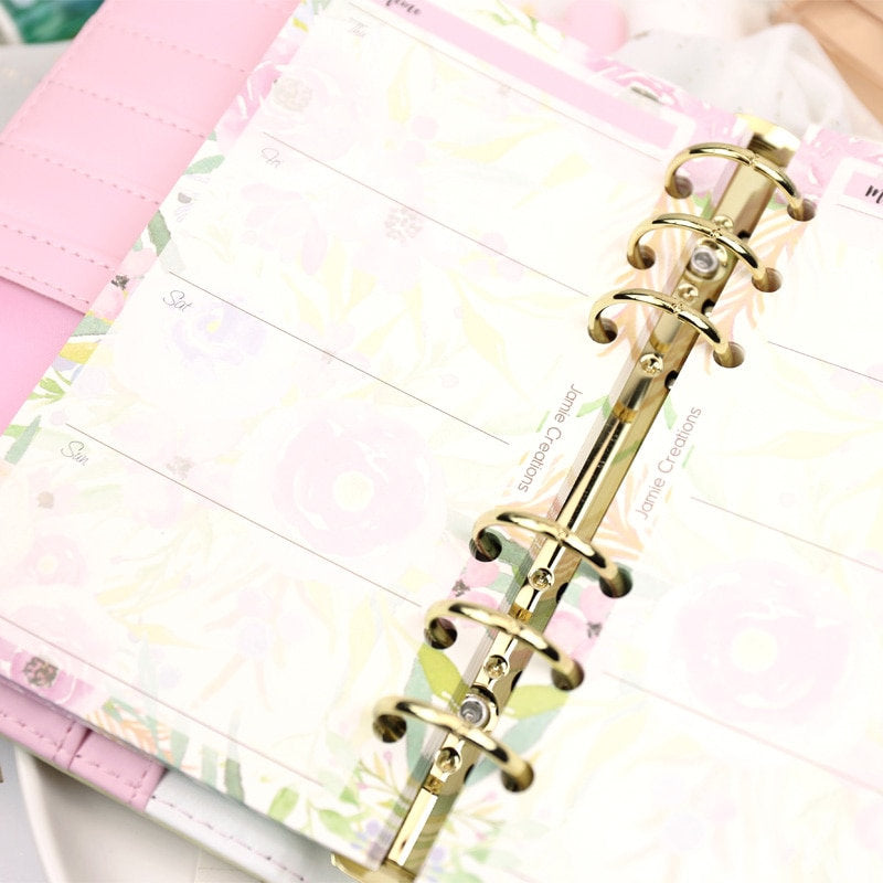 A5/A6 Floral Budget Binder Planner Refills (40 Sheets) – Bujo & Marks