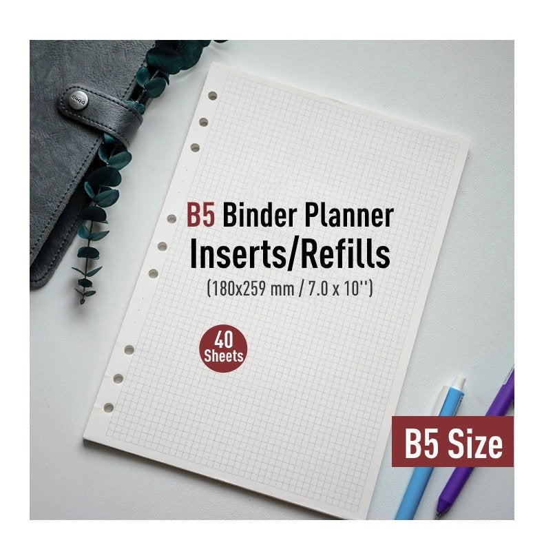 Dot Grid Planner Inserts, Bullet Journaling Notebook Refills