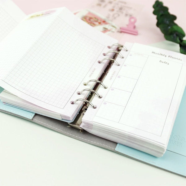 A5 / a6 / a7 Bloc-notes à feuilles mobiles Binder Budget Planner Book For  Women Men Journaling