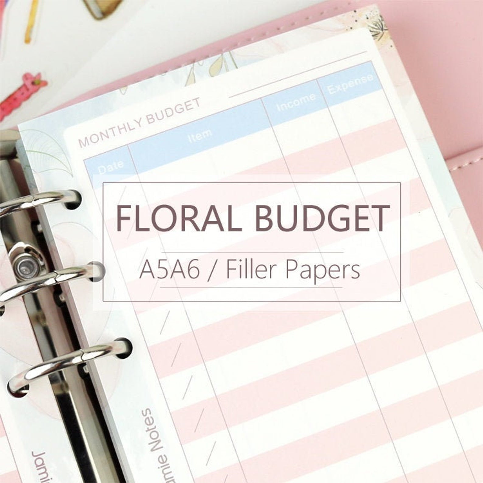 Planner Inserts - Budget Brief Finance Planner Inserts & Refill